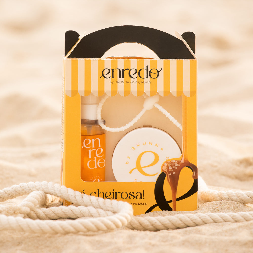 Kit Tá Cheirosa! Body & Hair Mist Splash E Geleia Hidratante Corporal Enredo By Brunna Gonçalves