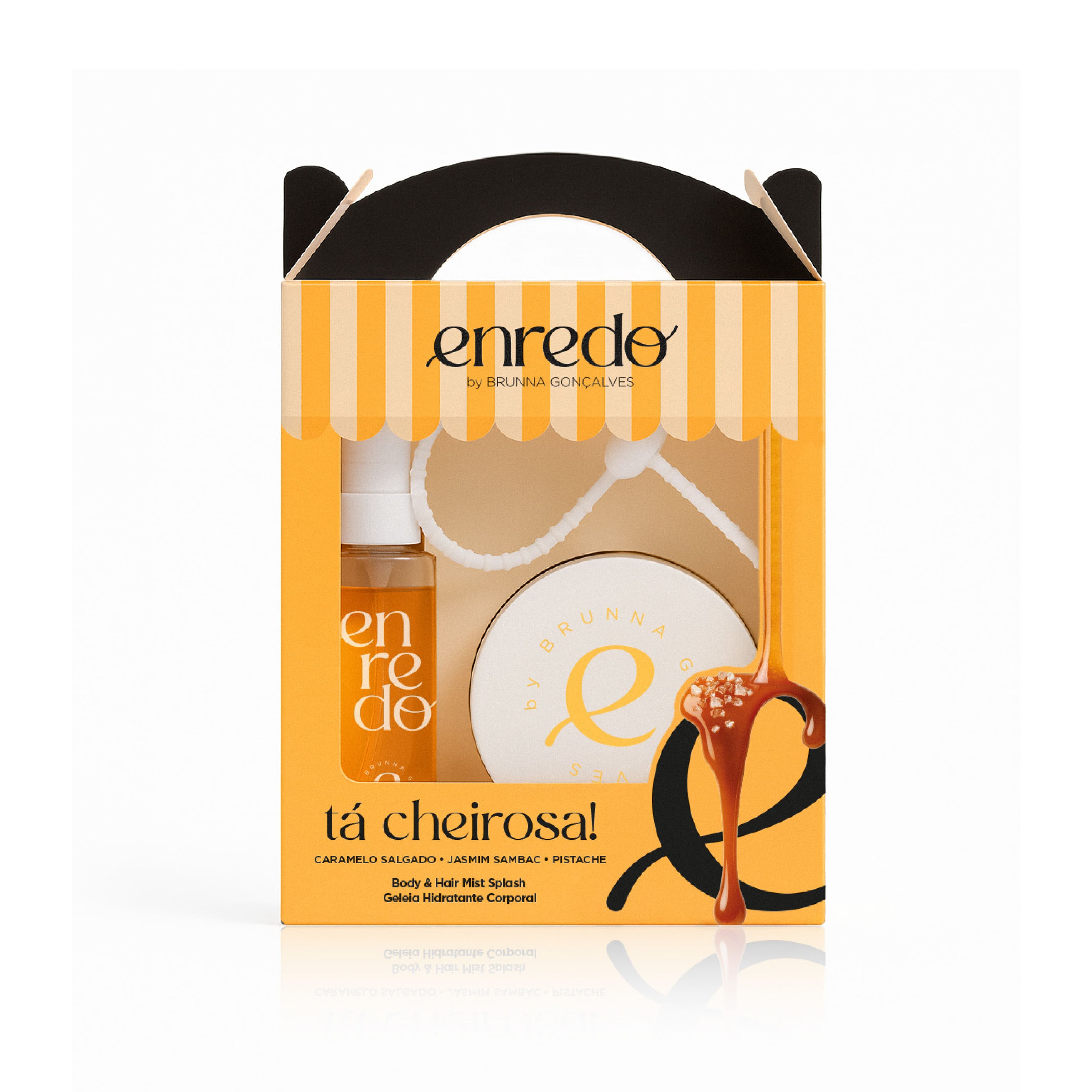 Kit Tá Cheirosa! Body & Hair Mist Splash E Geleia Hidratante Corporal Enredo By Brunna Gonçalves